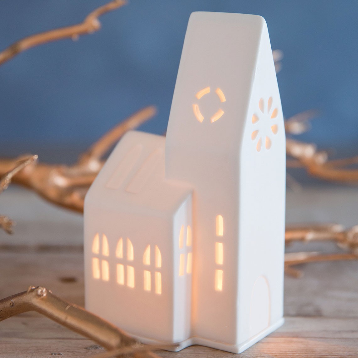 Décorations de Noël - Photophore maison lumineuse | Small Church - Räder