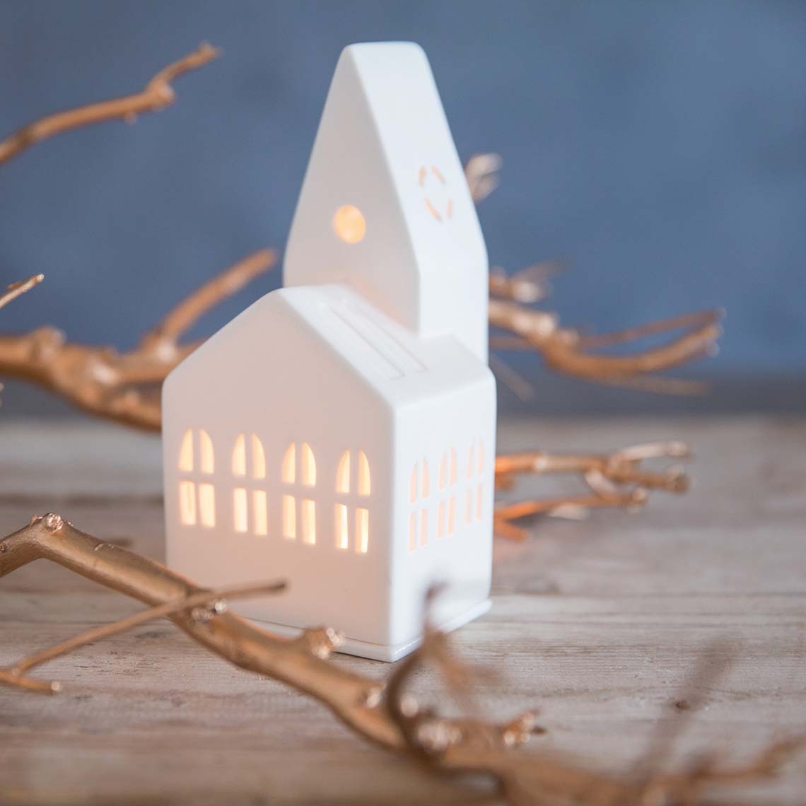 Décorations de Noël - Photophore maison lumineuse | Small Church - Räder