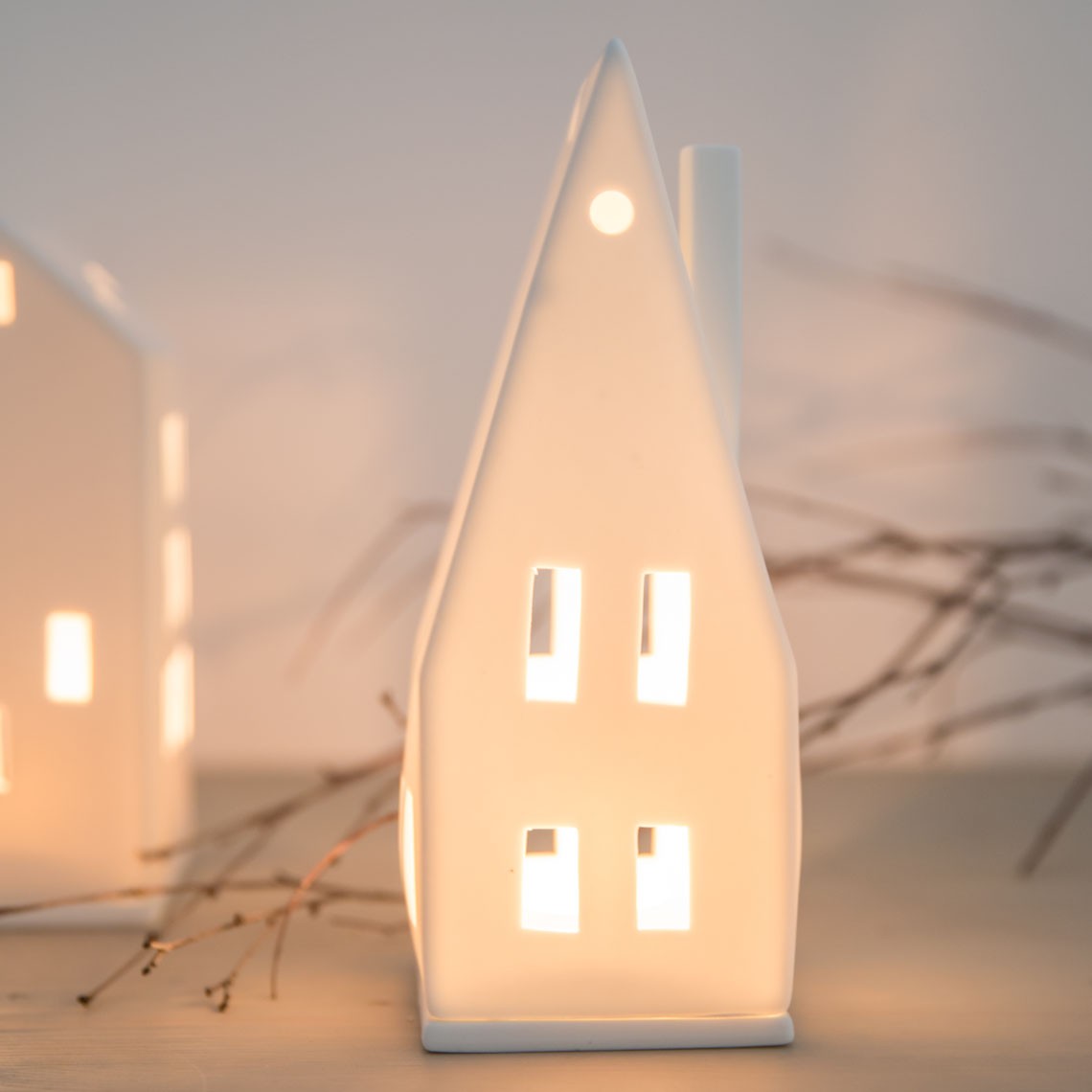 Décorations de Noël - Photophore maison lumineuse | Pitched Roof - Räder