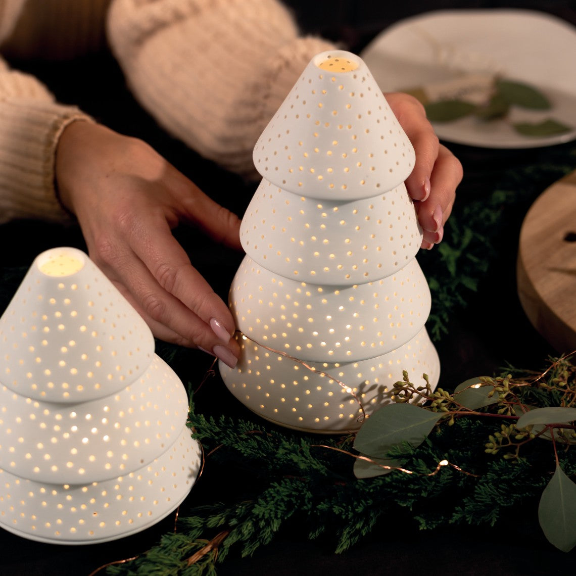Décorations de Noël - Photophore | Sapin | Large - Räder