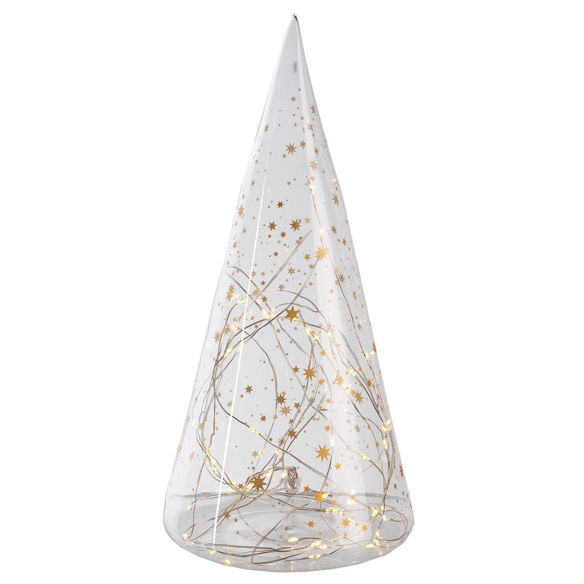 Décorations de Noël - Sapin en verre lumineux LED XL Stars - Räder