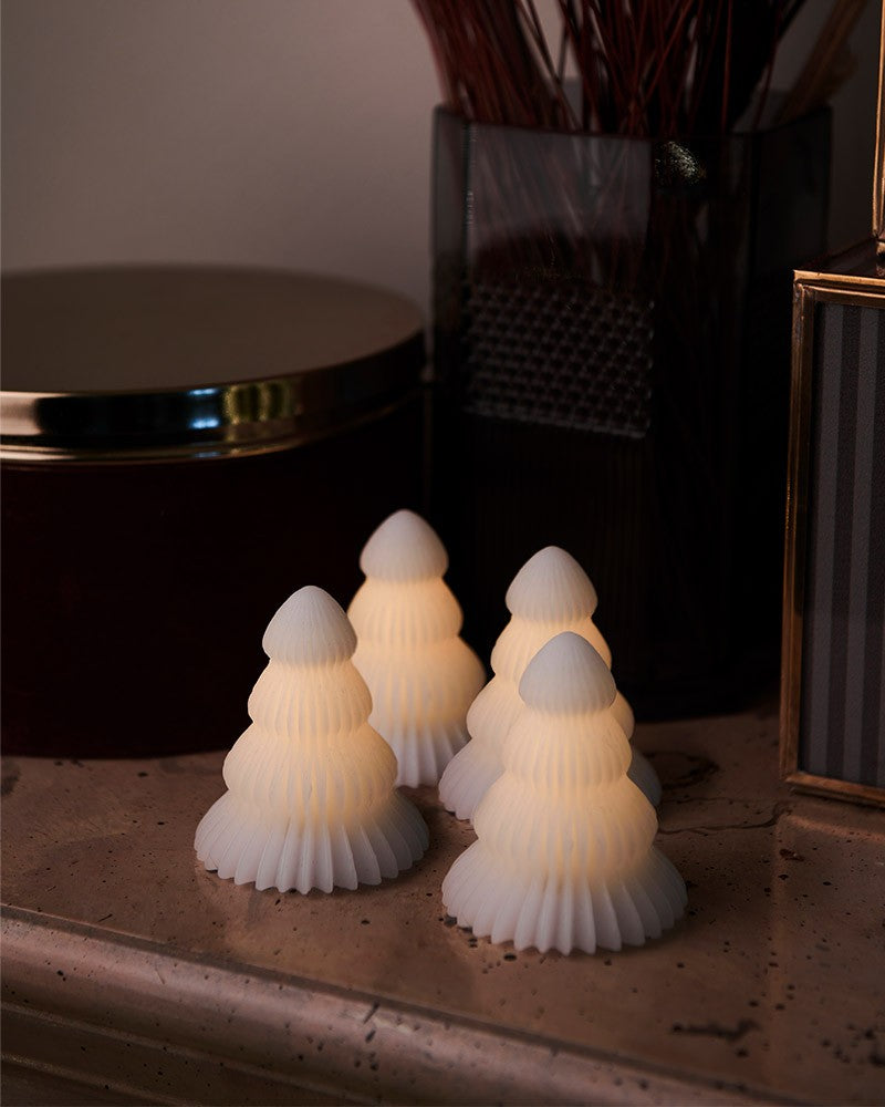 Décorations de Noël - Sapin lumineux LED Claire | Set de 4 - Sirius
