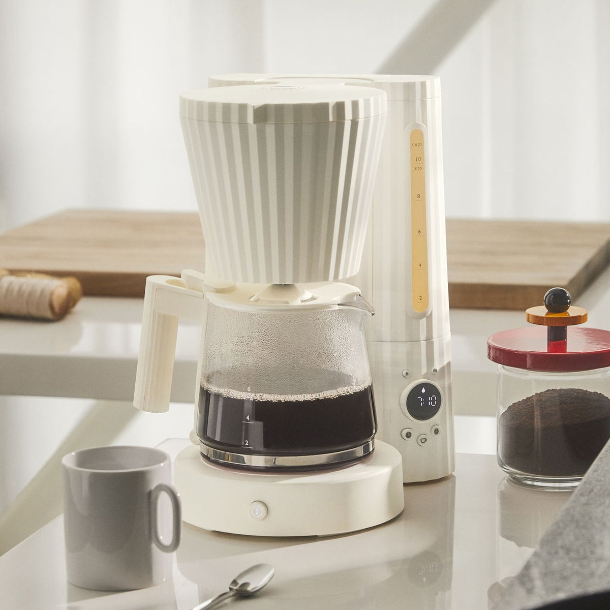 Electroménager - Machine à café filtre - cafetière| Plissé - Alessi