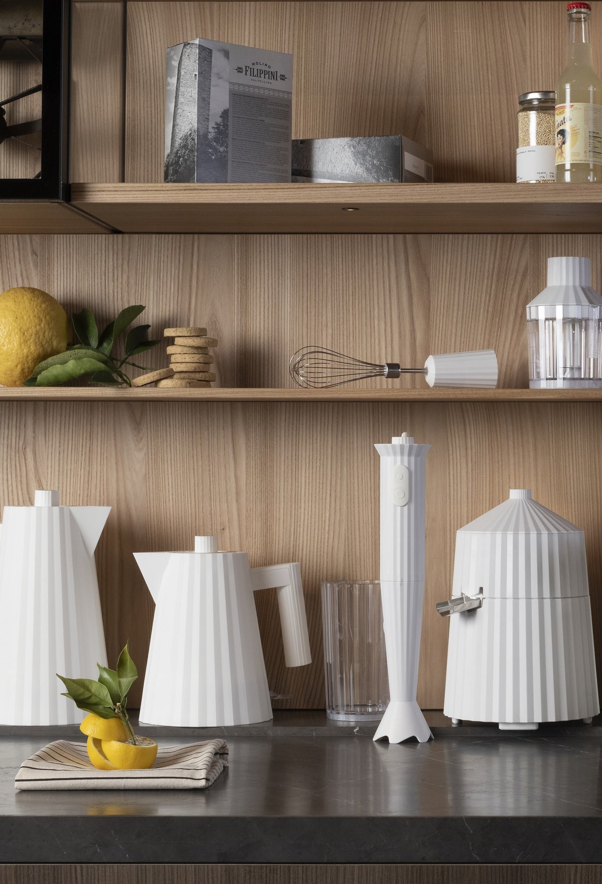 Electroménager - Mixeur plongeant | Plissé | Set de 3 accessoires - Alessi