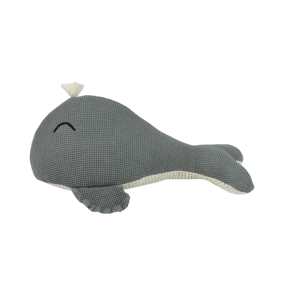 Enfants - Coussin brodé | Wabi-Sabi | Baleine - Nobodinoz