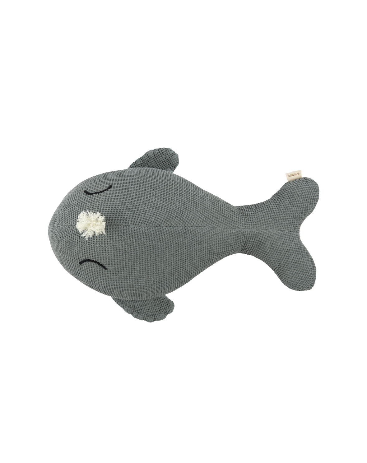 Enfants - Coussin brodé | Wabi-Sabi | Baleine - Nobodinoz