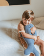 Enfants - Coussin brodé | Wabi-Sabi | Baleine - Nobodinoz