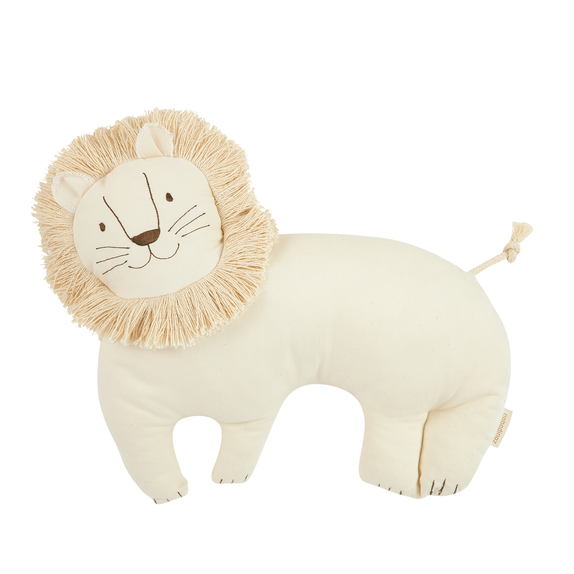 Enfants - Coussin lion | Blanc - Nobodinoz