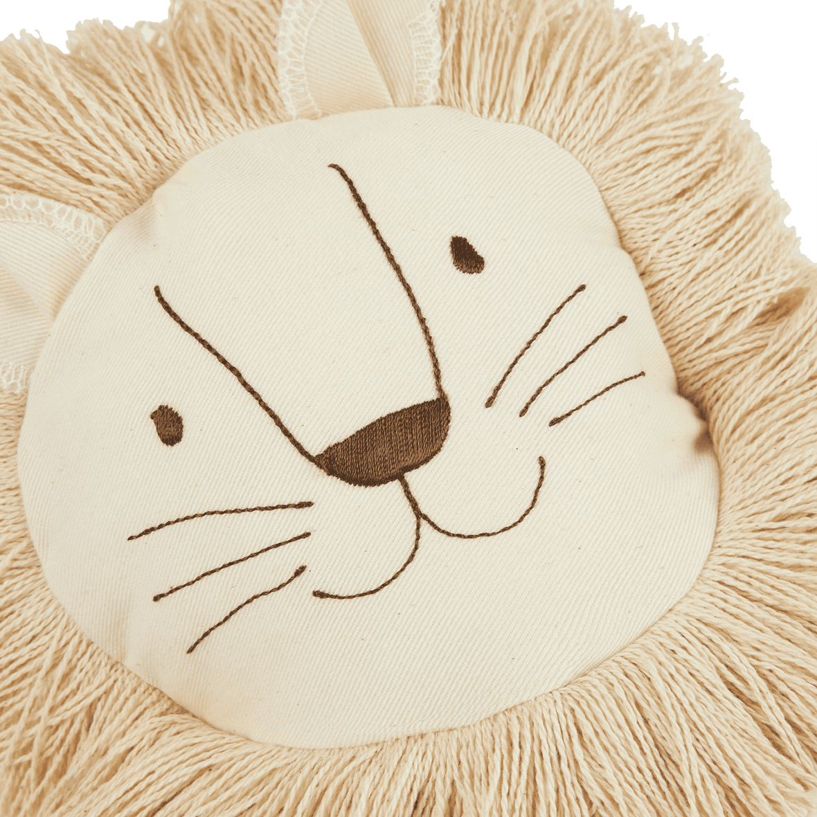 Enfants - Coussin lion | Blanc - Nobodinoz