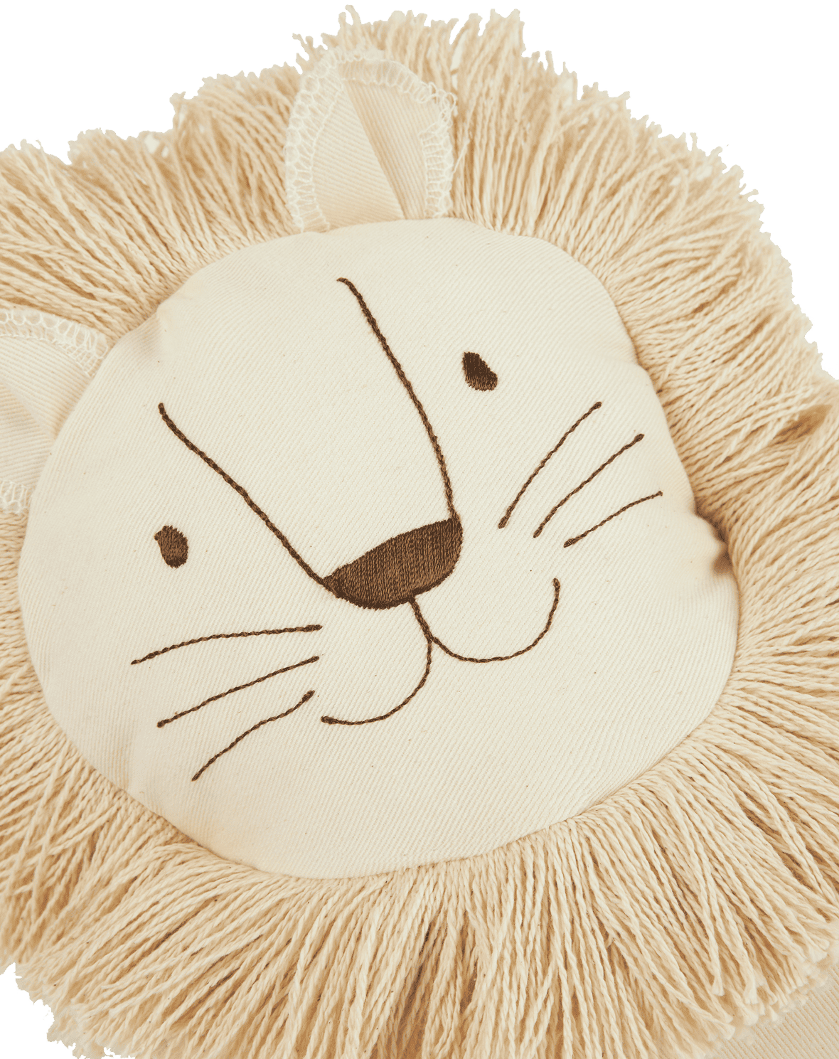 Enfants - Coussin lion | Blanc - Nobodinoz