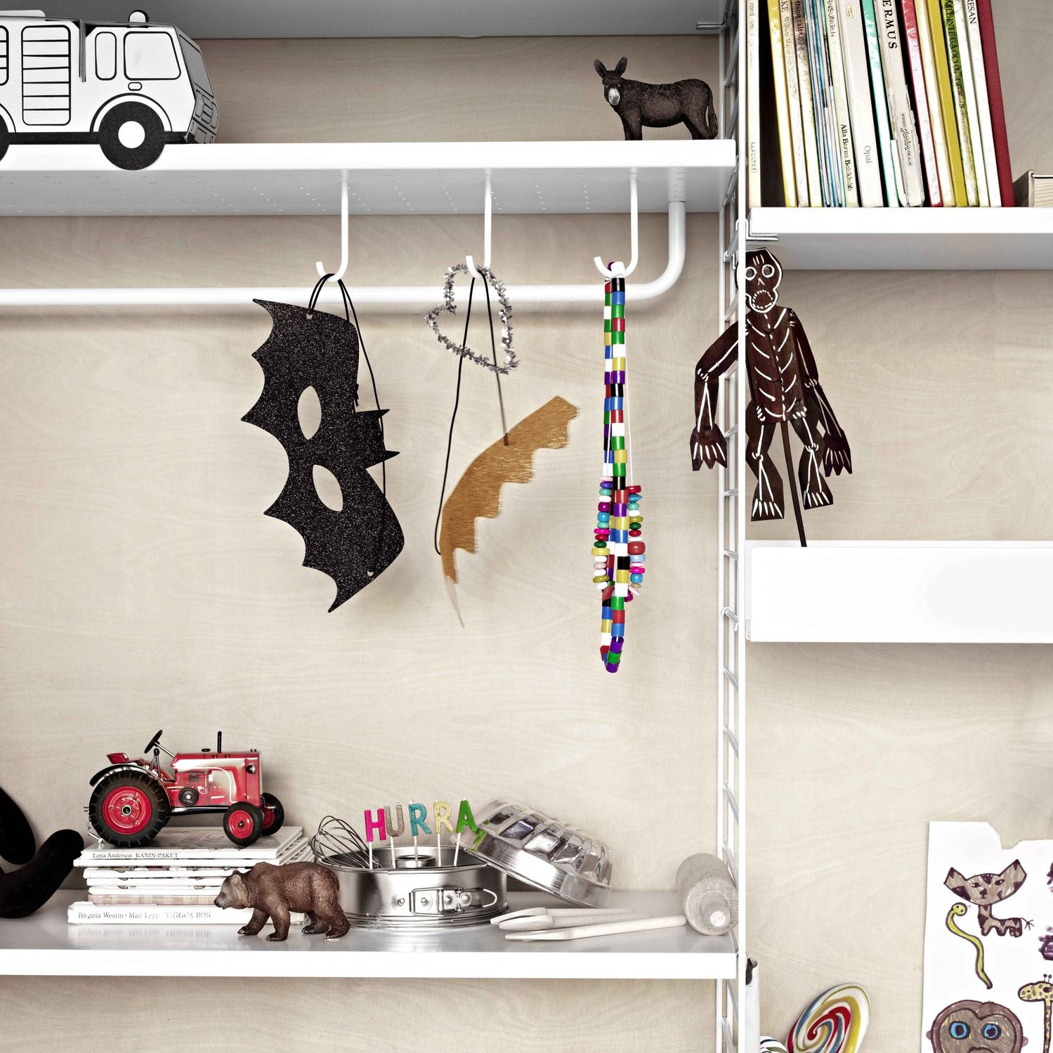 Étagères & bibliothèques - Barre de suspension String® L 72 cm - String Furniture