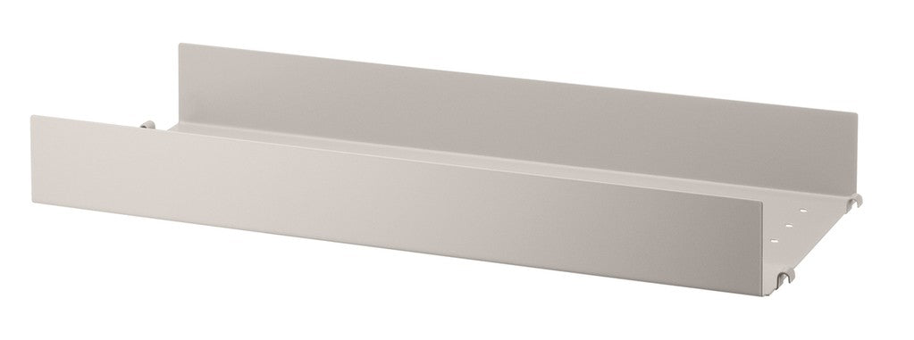 Étagères & bibliothèques - Étagère en métal à bord haut String® L 58 x P 20 cm - String Furniture
