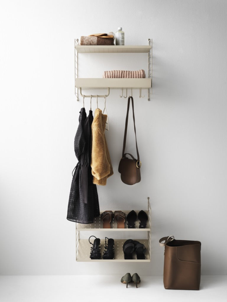 Étagères & bibliothèques - Étagère en métal à bord haut String® L 58 x P 20 cm - String Furniture
