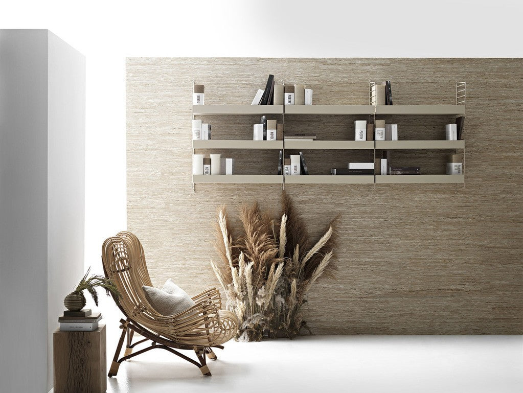 Étagères & bibliothèques - Étagère en métal à bord haut String® L 78 x P 30 cm - String Furniture