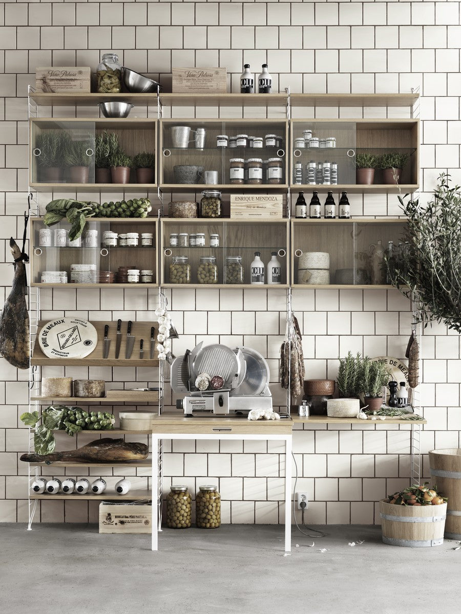 Étagères & bibliothèques - Montant mural String® H 50 x P 20 cm | Set de 2 - String Furniture