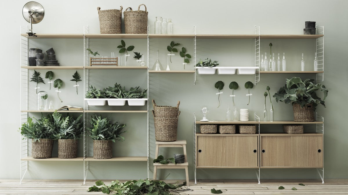 Étagères & bibliothèques - Montant mural String® H 50 x P 20 cm | Set de 2 - String Furniture