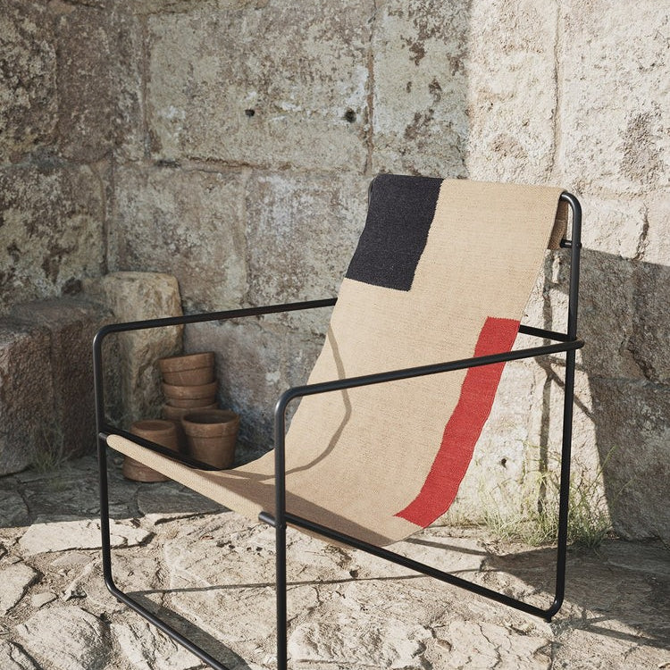 Fauteuils - Fauteuil | Desert | Black / Block - Ferm Living