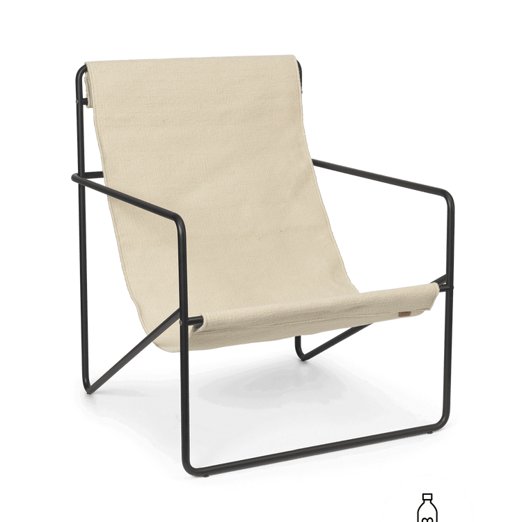 Fauteuils - Fauteuil | Desert | Black / Cloud - Ferm Living