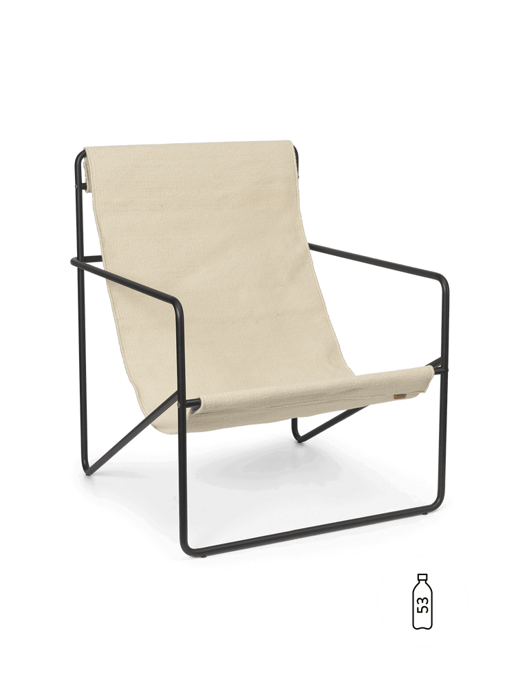 Fauteuils - Fauteuil | Desert | Black / Cloud - Ferm Living