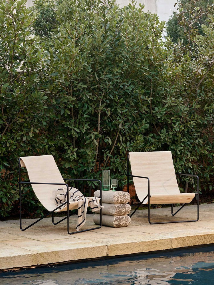 Fauteuils - Fauteuil | Desert | Black / Cloud - Ferm Living