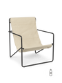 Fauteuils - Fauteuil | Desert | Black / Cloud - Ferm Living