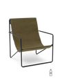 Fauteuils - Fauteuil | Desert | Black / Olive - Ferm Living