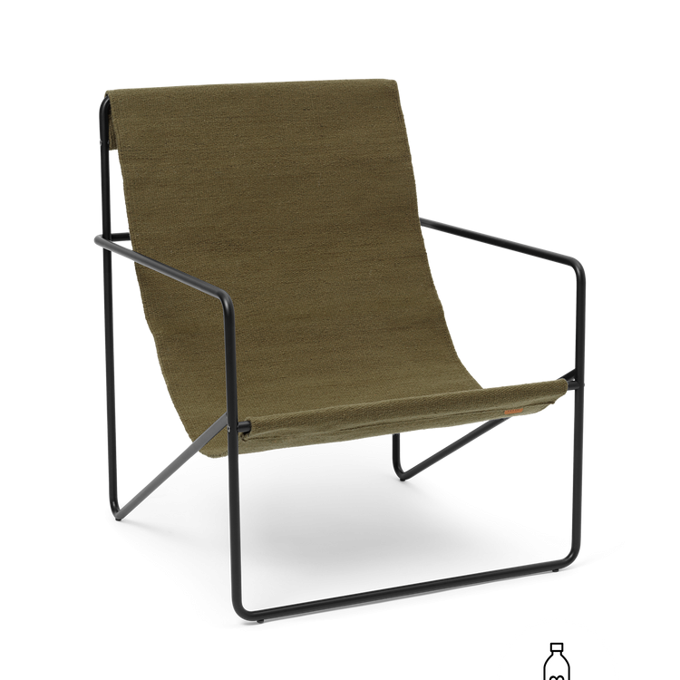 Fauteuils - Fauteuil | Desert | Black / Olive - Ferm Living