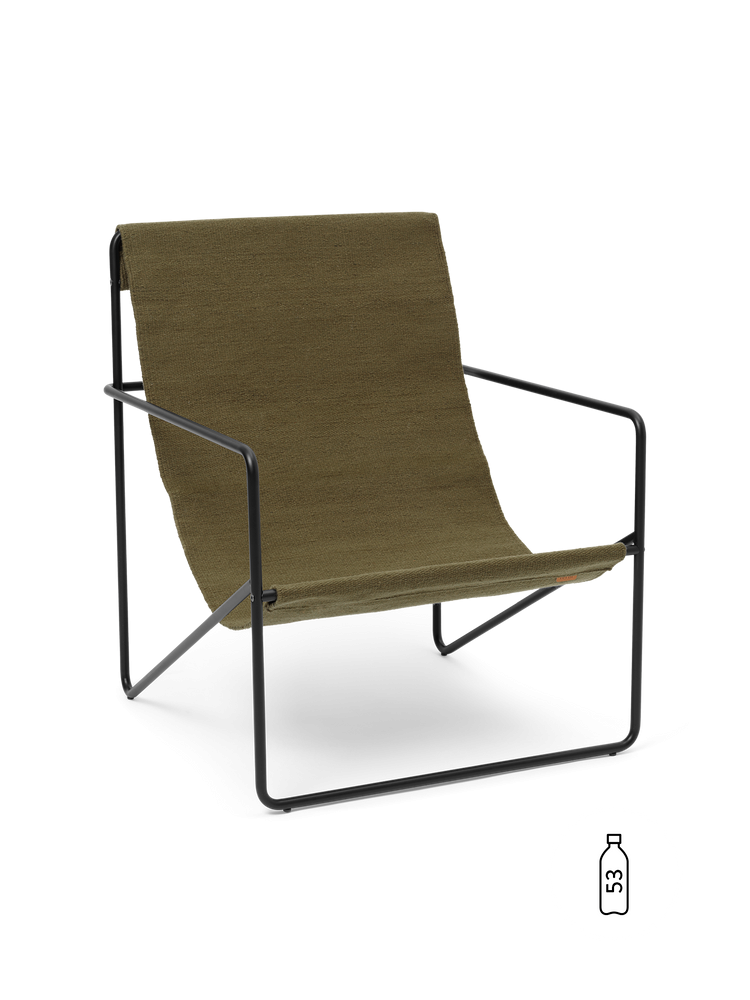 Fauteuils - Fauteuil | Desert | Black / Olive - Ferm Living