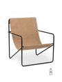 Fauteuils - Fauteuil | Desert | Black / Sand - Ferm Living