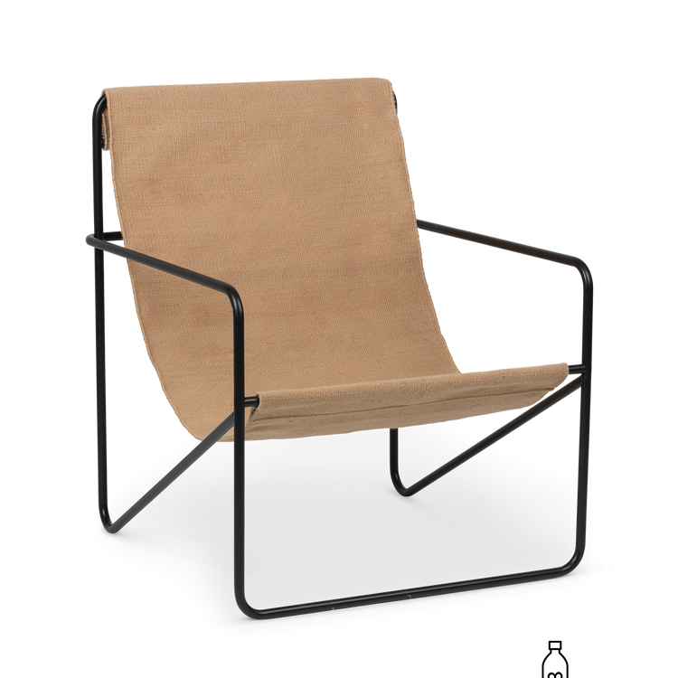 Fauteuils - Fauteuil | Desert | Black / Sand - Ferm Living