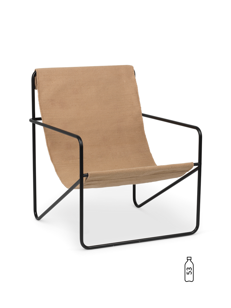 Fauteuils - Fauteuil | Desert | Black / Sand - Ferm Living