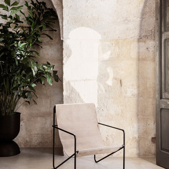 Fauteuils - Fauteuil | Desert | Black / Sand - Ferm Living