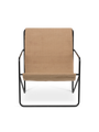 Fauteuils - Fauteuil | Desert | Black / Sand - Ferm Living