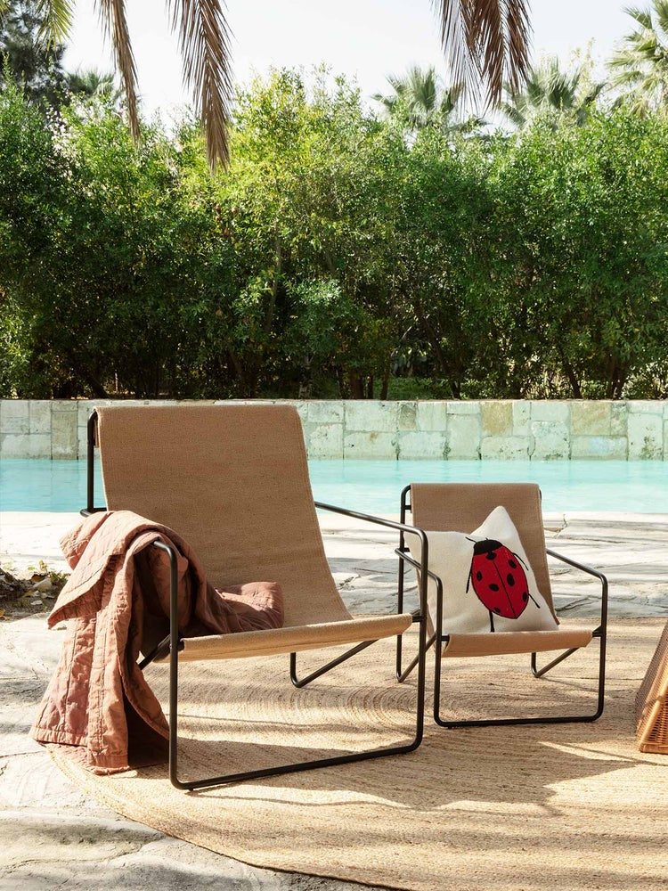 Fauteuils - Fauteuil | Desert | Black / Sand - Ferm Living