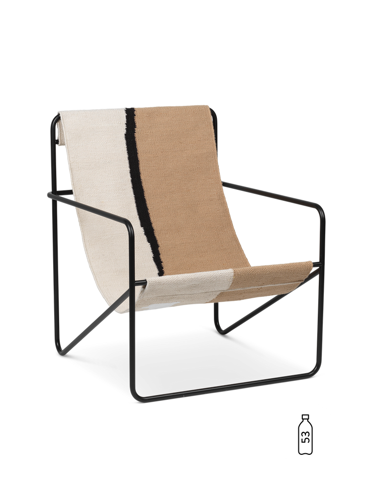Fauteuils - Fauteuil | Desert | Black / Soil - Ferm Living