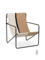 Fauteuils - Fauteuil | Desert | Black / Soil - Ferm Living