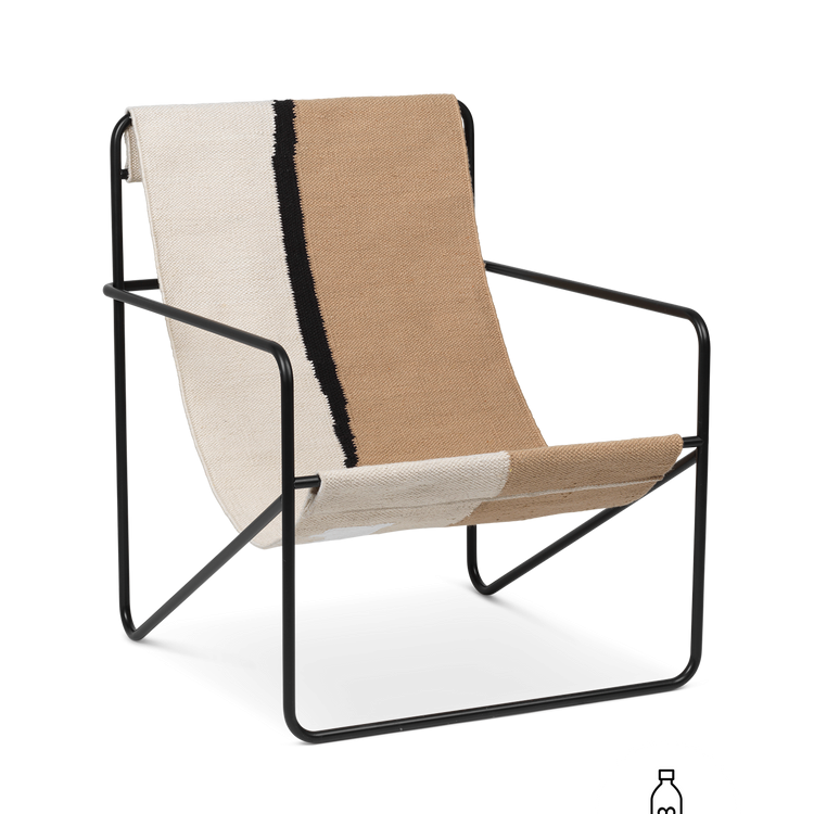 Fauteuils - Fauteuil | Desert | Black / Soil - Ferm Living