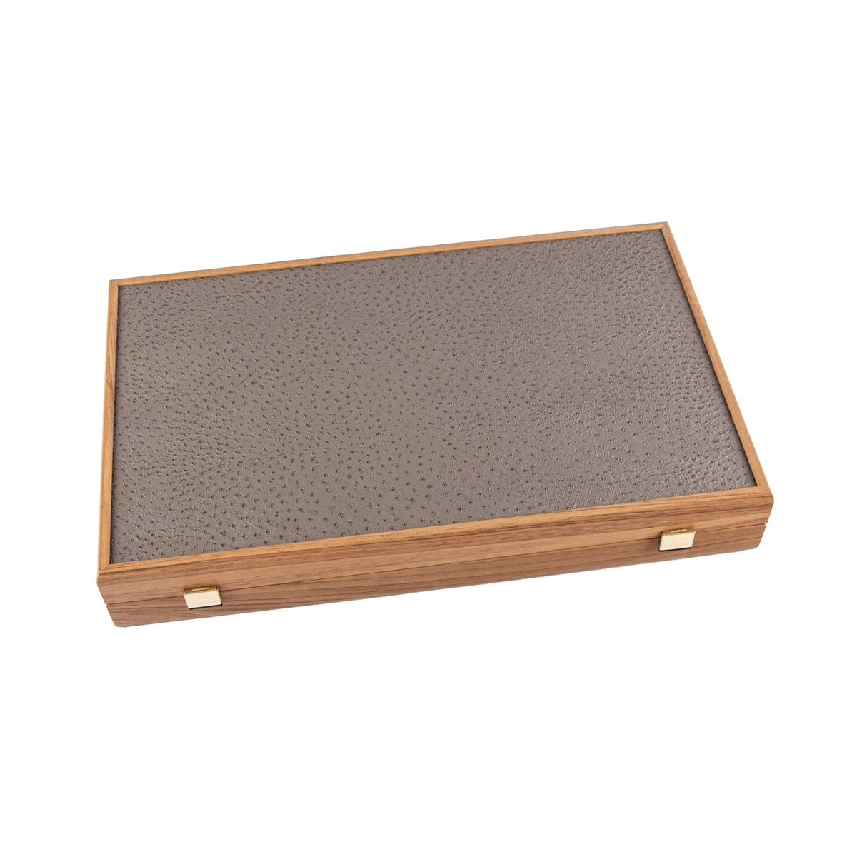 Jeux et loisirs - Backgammon | Grey Beige Ostrich Tote | Large - Manopoulos