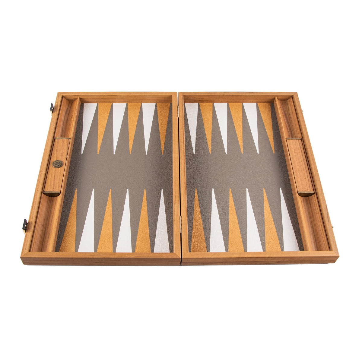 Jeux et loisirs - Backgammon | Grey Beige Ostrich Tote | Large - Manopoulos