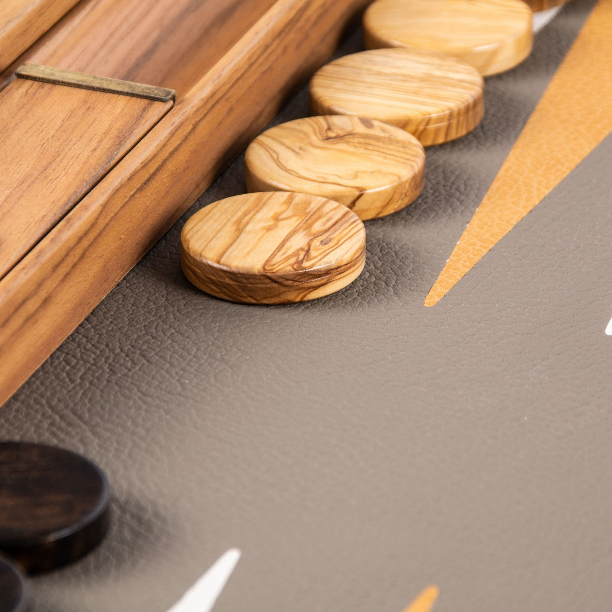 Jeux et loisirs - Backgammon | Grey Beige Ostrich Tote | Large - Manopoulos