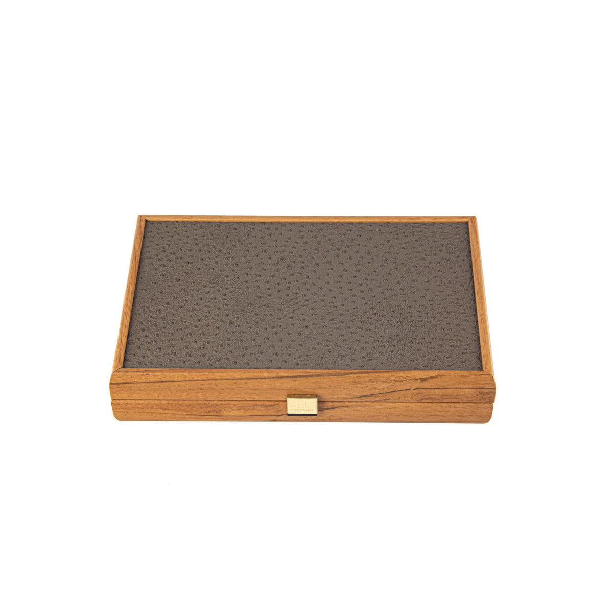 Jeux et loisirs - Backgammon | Grey Beige Ostrich Tote | Small - Manopoulos