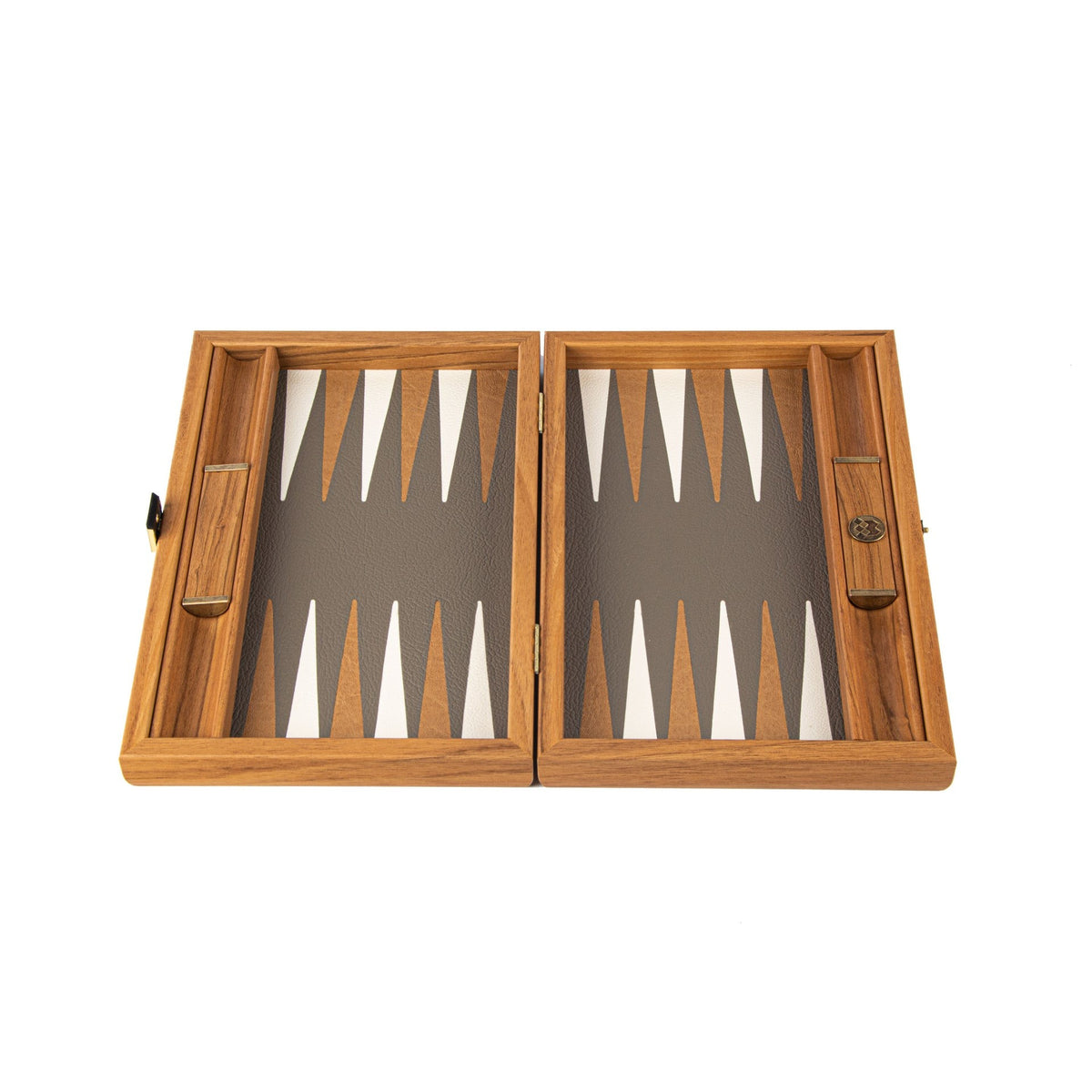 Jeux et loisirs - Backgammon | Grey Beige Ostrich Tote | Small - Manopoulos