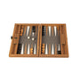 Jeux et loisirs - Backgammon | Grey Beige Ostrich Tote | Small - Manopoulos