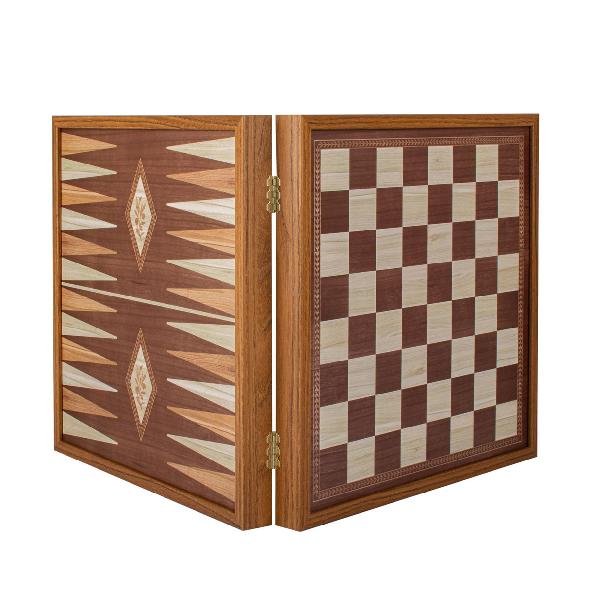 Jeux et loisirs - Coffret 4 en 1 | Backgammon / Échecs / Ludo & Snakes - Manopoulos
