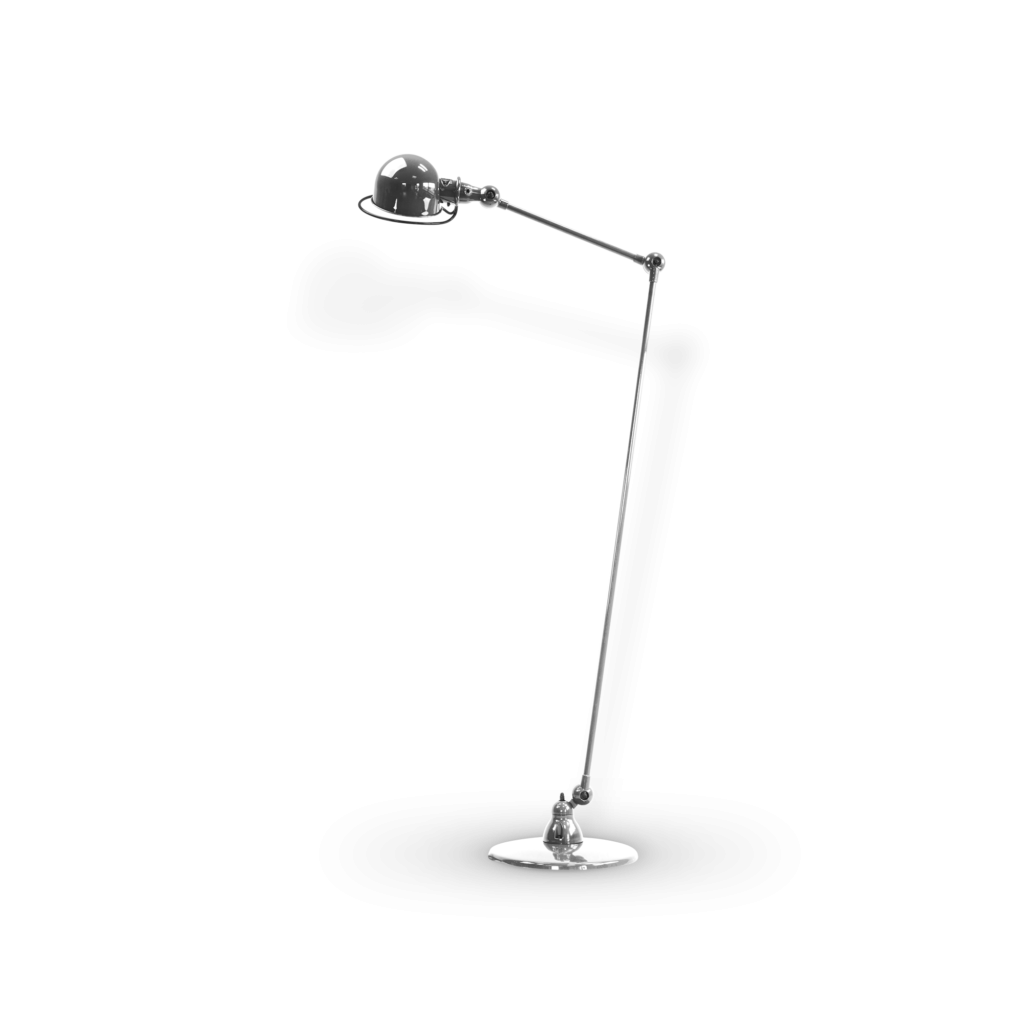 Lampadaires - Lampadaire Loft 2 bras | Chrome brillant - Jieldé