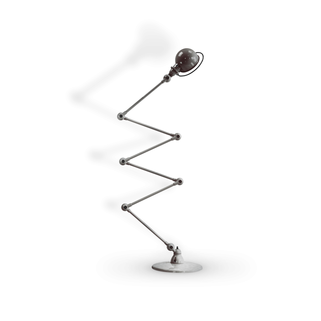 Lampadaires - Lampadaire Loft Zigzag 6 bras | Acier brossé - Jieldé