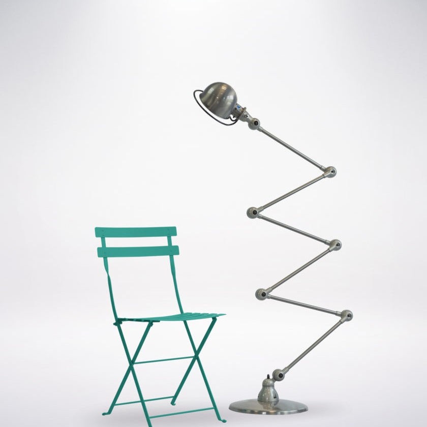 Lampadaires - Lampadaire Loft Zigzag 6 bras | Acier brossé - Jieldé