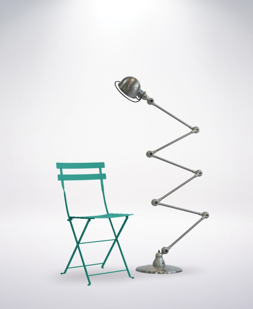 Lampadaires - Lampadaire Loft Zigzag 6 bras | Acier brossé - Jieldé