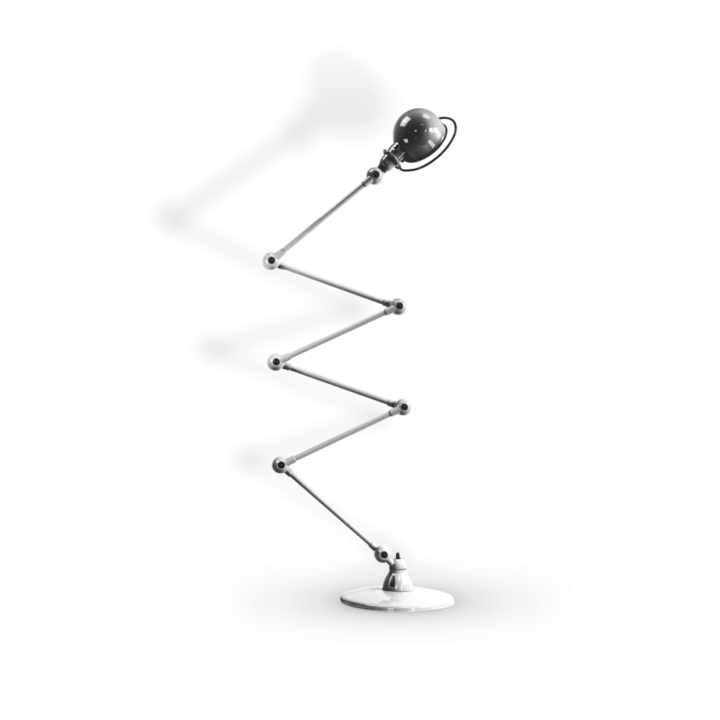 Lampadaires - Lampadaire Loft Zigzag 6 bras | Chrome brillant - Jieldé
