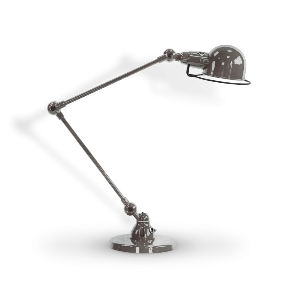 Lampes à poser - Lampe de bureau Signal 2 bras | Acier brossé - Jieldé